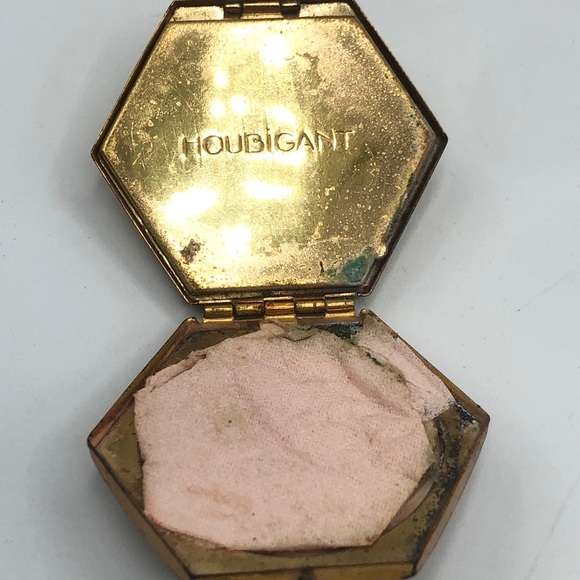 Art Deco Houbigant flower basket vintage compact - Picture 6 of 6